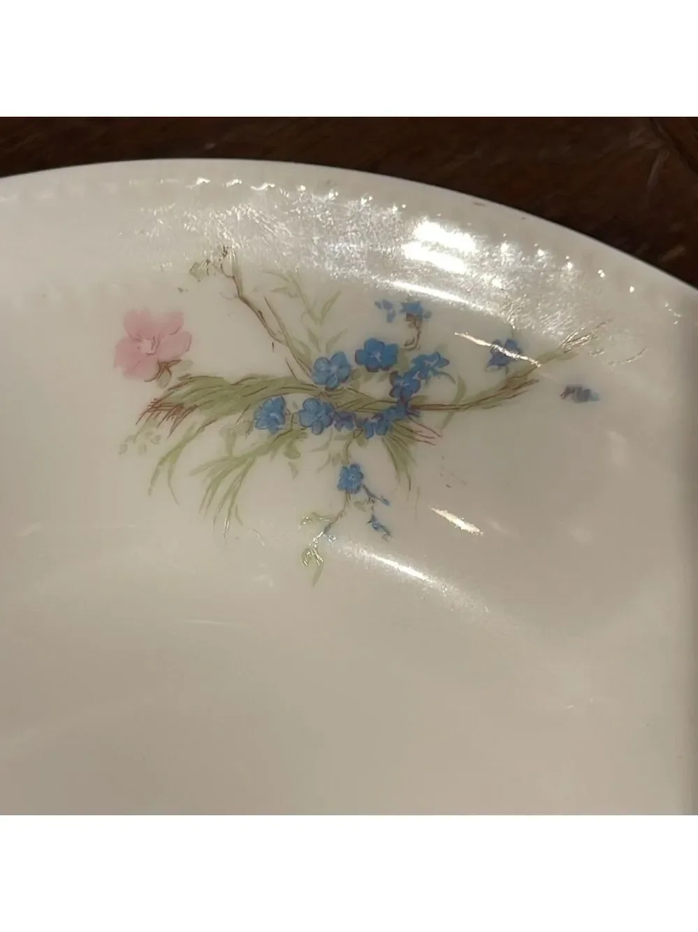 Set of 4 Haviland & Co. Limoges 7 3/8” shallow bowls